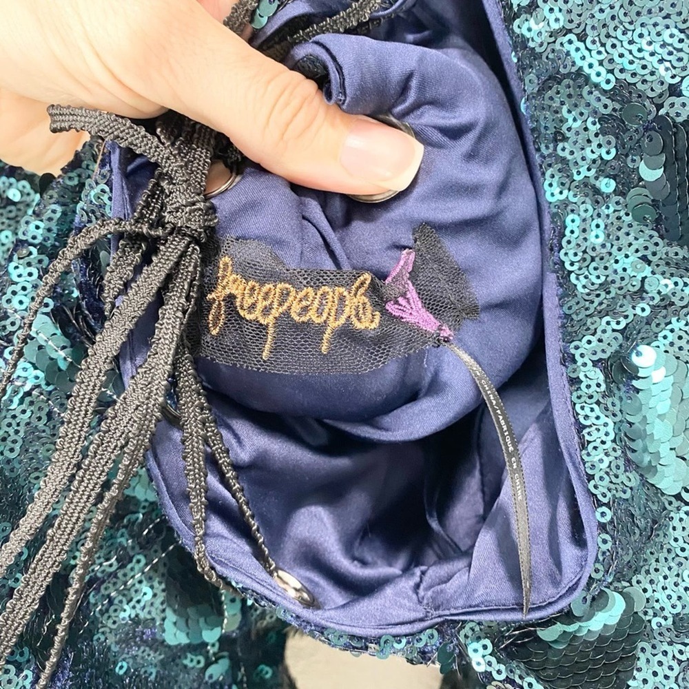 Free People Green Chante's Holiday Dress 4 - Picture 9 of 10